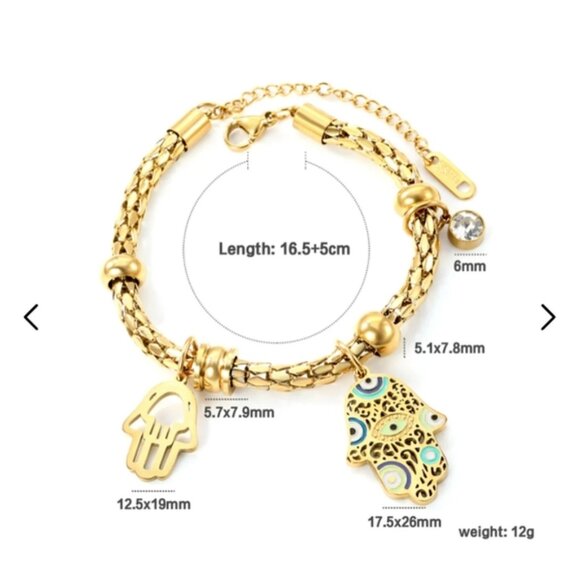 size mixed color palms + 1 round white diamond - Picture 2 of 4